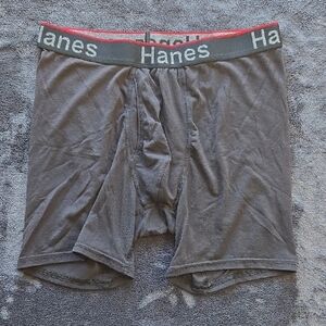 Hanes Black Boxer Briefs with Supportive Fit